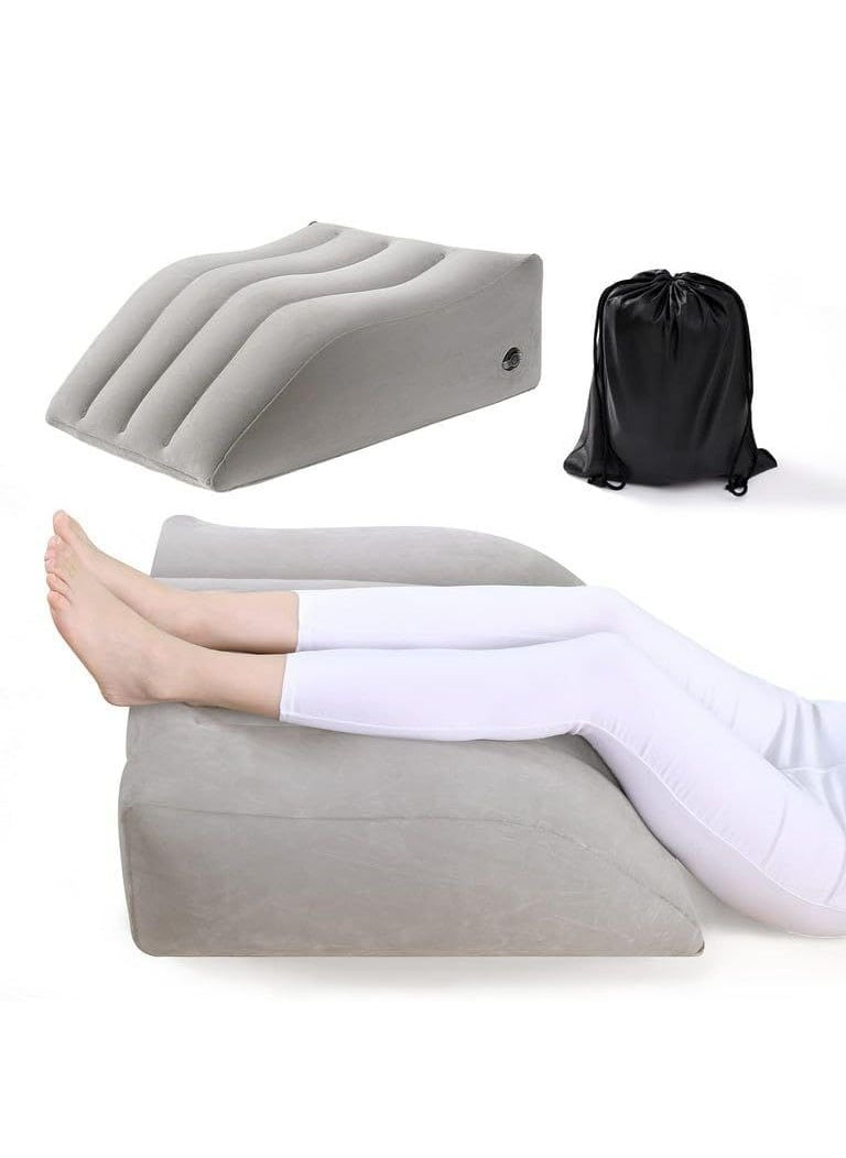 KleverKitchen Leg Elevation Pillows Inflatable Leg Wedge Pillow Leg Wedge Pillow Reduces Swelling Foot Elevation Pillow for Leg Lift Rest