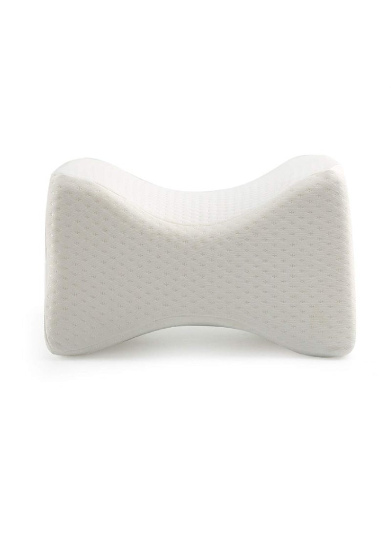 PUM PUM Orthopaedic Knee Pillow for Sciatica Relief Back Pain Leg Pain Pregnancy Hip and Joint Pain Memory Foam Knee Leg PillowWhite