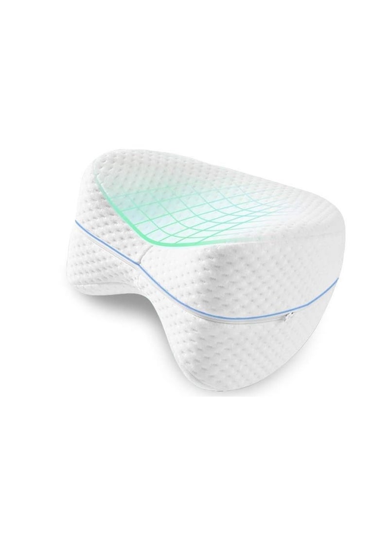 KLVS Sleeping Memory Foam Pillow Cotton Leg Knee Cushion for Pain Relief Hip Joint Back Support for Better Sleep Comfort