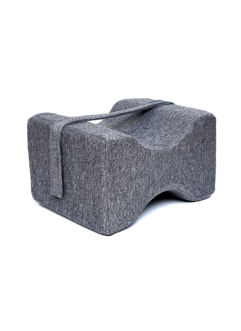 araami Your Comfort Partner Knee Pillow Knock Knee Pillow For Sleeping Memory Foam Leg Pillow Wedge Cushion For Side Sleeper Sciatica Pregnancy Grey