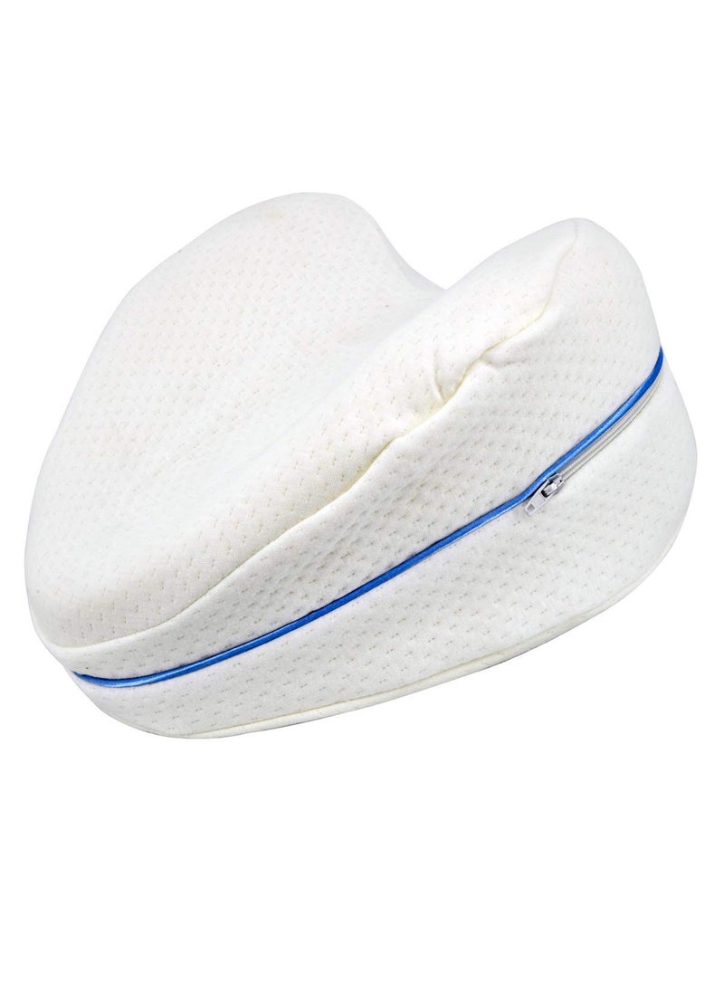 ATETO Orthopedic Knee Pillow Pain Relief Leg Pillow Memory Foam Knee Pillow for Side Sleeper Sciatic Nerve Pain Relief Leg Pillow for Back Pain Leg Pain Hip Pregnancy Knee Support