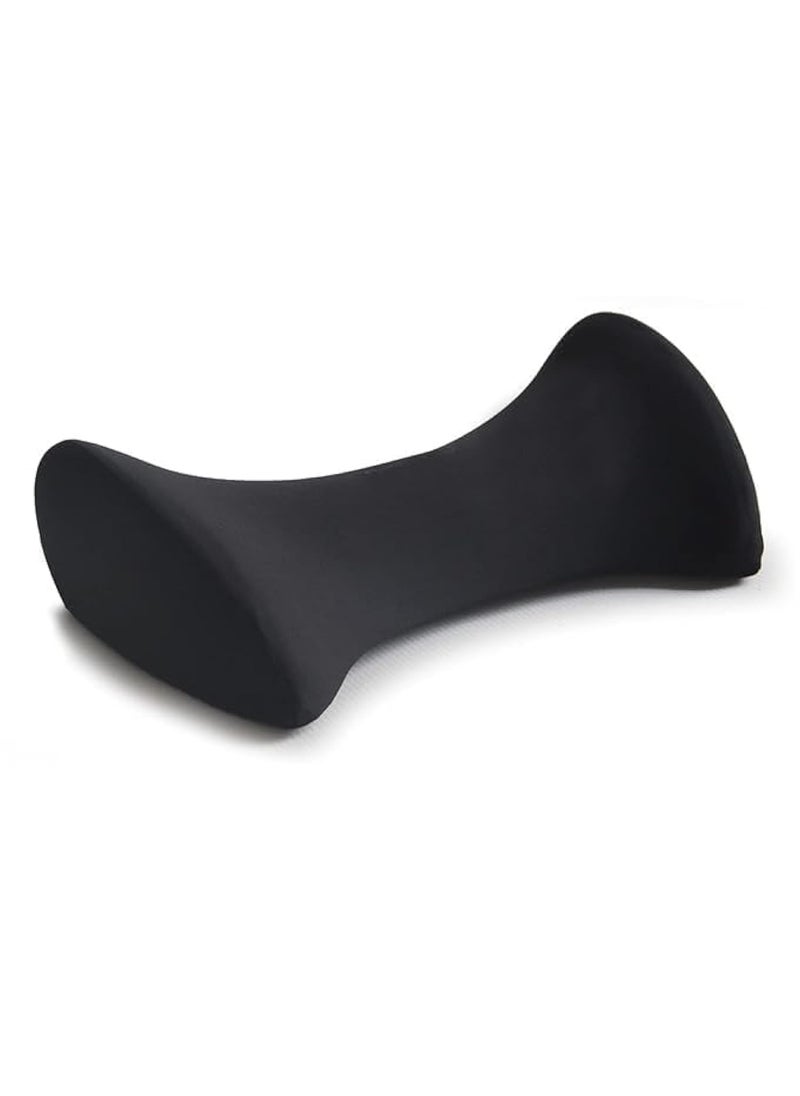 Catron Health UltraSoft Lumbar Support Pillow for Sleeping Memory Foam Lumbar Sleeping Bed Pillow for Back Pain Relief Waist PillowBack Stretch Black