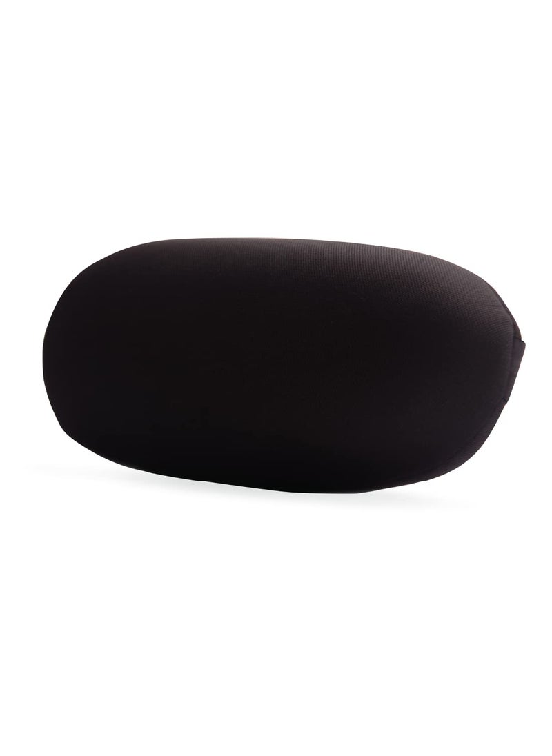 Back Good Foam Back Roll Lumbar Support Back Cushion Low Back Pain Relief Black