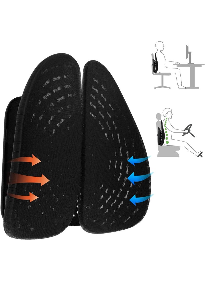 Juflix Lumbar Back SupportSpine AlignmentBack Pain Reliever Posture Corrector HeightAdjustable Elastic System with Steel Reinforcement Best Gift for Car Home and Office Use Pack of 1