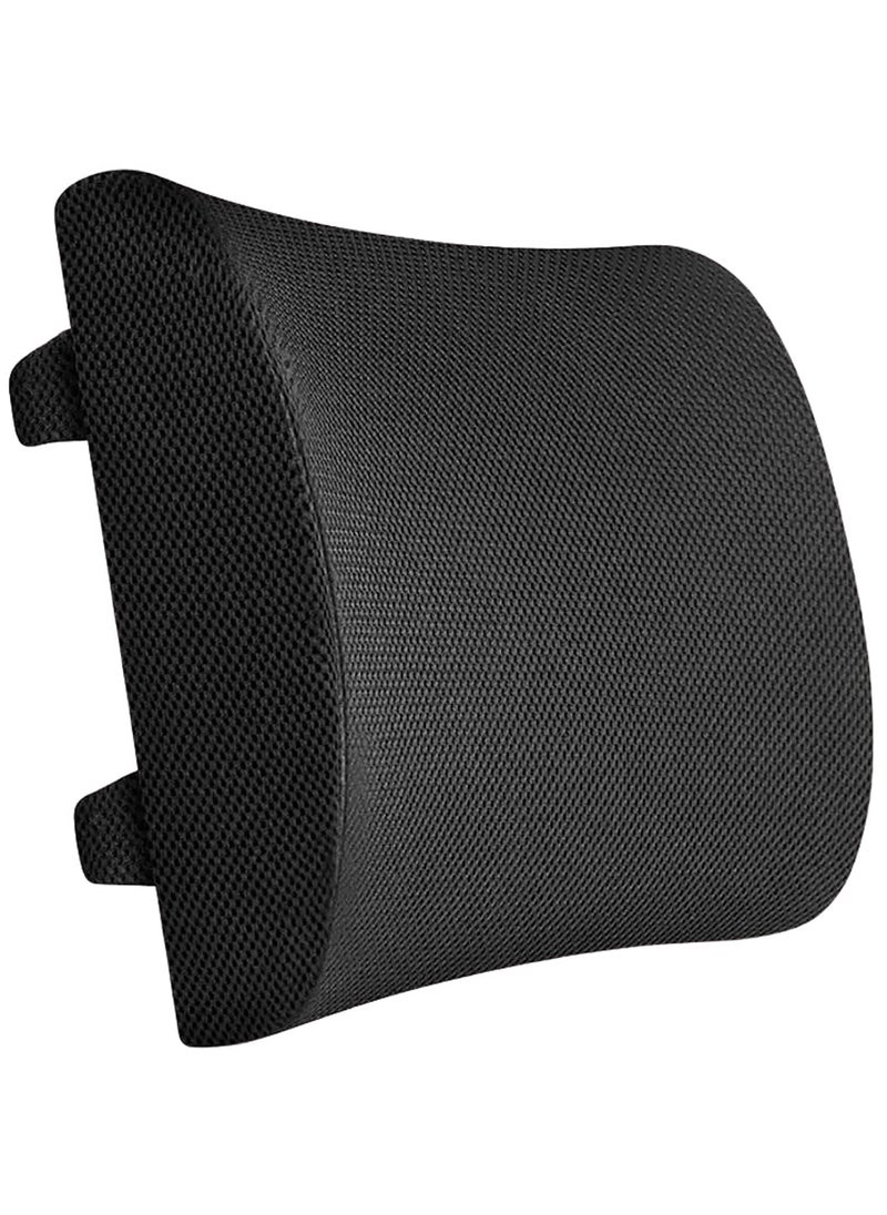 Orthowala Chair Backrest for Backpain Relief Black Color Multipurpose Design for Chair Car Sofa Free Size Memory Foam