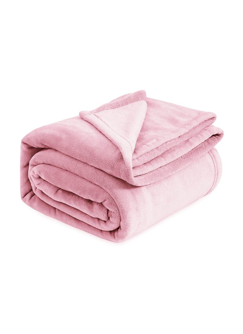 VAS COLLECTIONS Premium Plush Summer Single Bed DoharAC Blanket 200 GSM Reversible Lightweight Cozy Soft for Bed Sofa Couch Travel Camping 225x150 cm Pink
