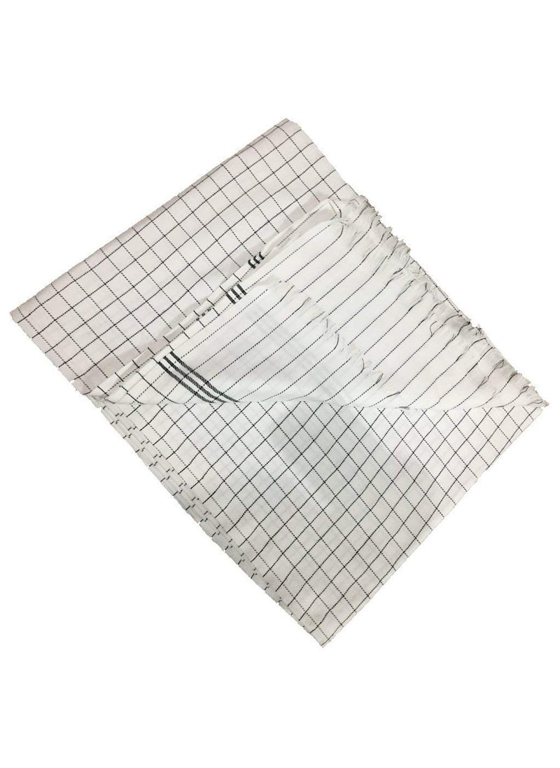 CK CREATION 100 Cotton Soft Beautiful Check Single Bed Size Skin Friendly Summer BlanketKhesDoharTop Sheet SetChadar Blackline Blackline