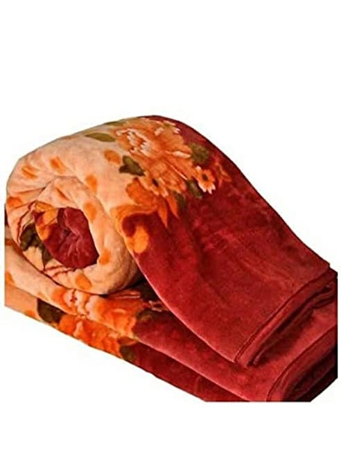 Bezzilish Home Wool Relief Blanket for Heavy Winter Single Bed Full Size for Donation and Gift Purpose with a Fancy Bag Pack of 1 Multicolor
