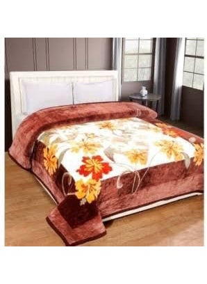Bezzilish Home Luxurious Blanket Double Bed for Heavy Winter Mink Blanket Lightweight Specially for Diwali Gift Size 220 X 240 Cm Pack of 1 Multicolor 020