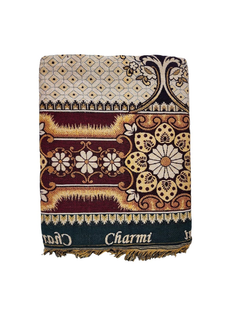 AMBIKA Stores Cotton 300 TC SOLAPUR CHADDAR Blanket 60 X 90_ Multicolor