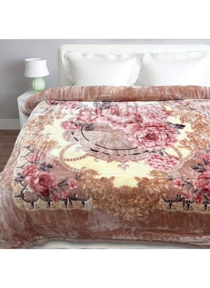 ELSTONE Home Gold Premium 2Ply Double Bed Blanket Heavy Ultra Soft and Warm for Automn Winter with Fancy Bag Special for Diwali Gift and Marriage Purpose 12