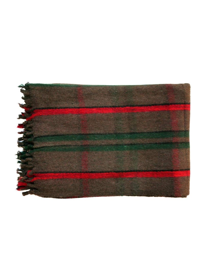 Bezzilish Home Wool Relief Blanket for Heavy Winter Single Bed Full Size for Donation and Gift Purpose Multicolor Pack of 1