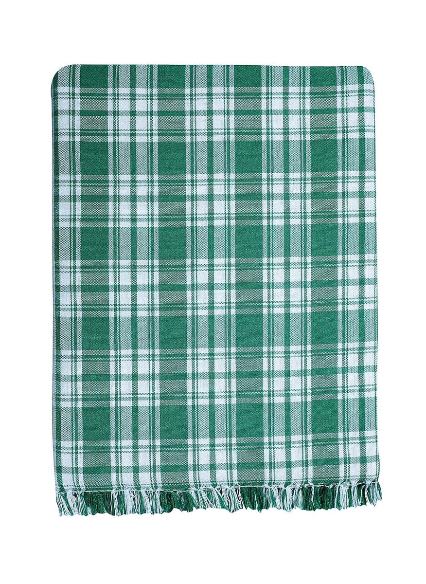 Saagar Tex 100 Cotton Blanket Single Bed Dohar Blankets for Winter AC Blanket for Winter Solapur Chaddar Cotton Blanket Single Blanket for Summer Size 60x90 Pack of 1 Colour Green