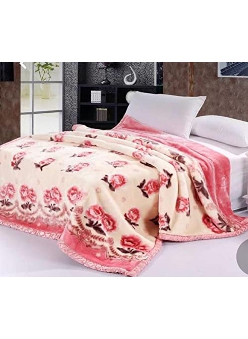 ELSTONE HOME Super Soft Cloudy Double Bed Blanket for Heavy Winter 2 Ply Mink Blanket King Size with a Fancy Bag Packing 4 Kg Pack of 1