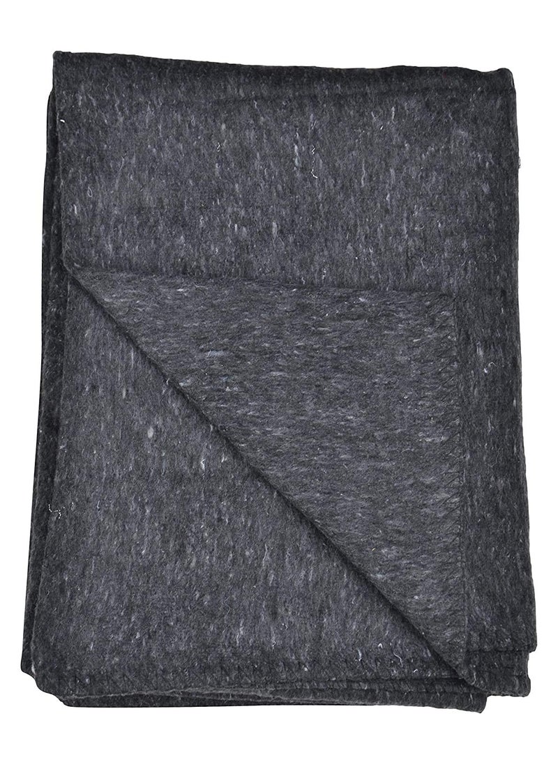 OMAJA HOME Wool 200 TC Single Bed Blanket Pack of 1 Grey