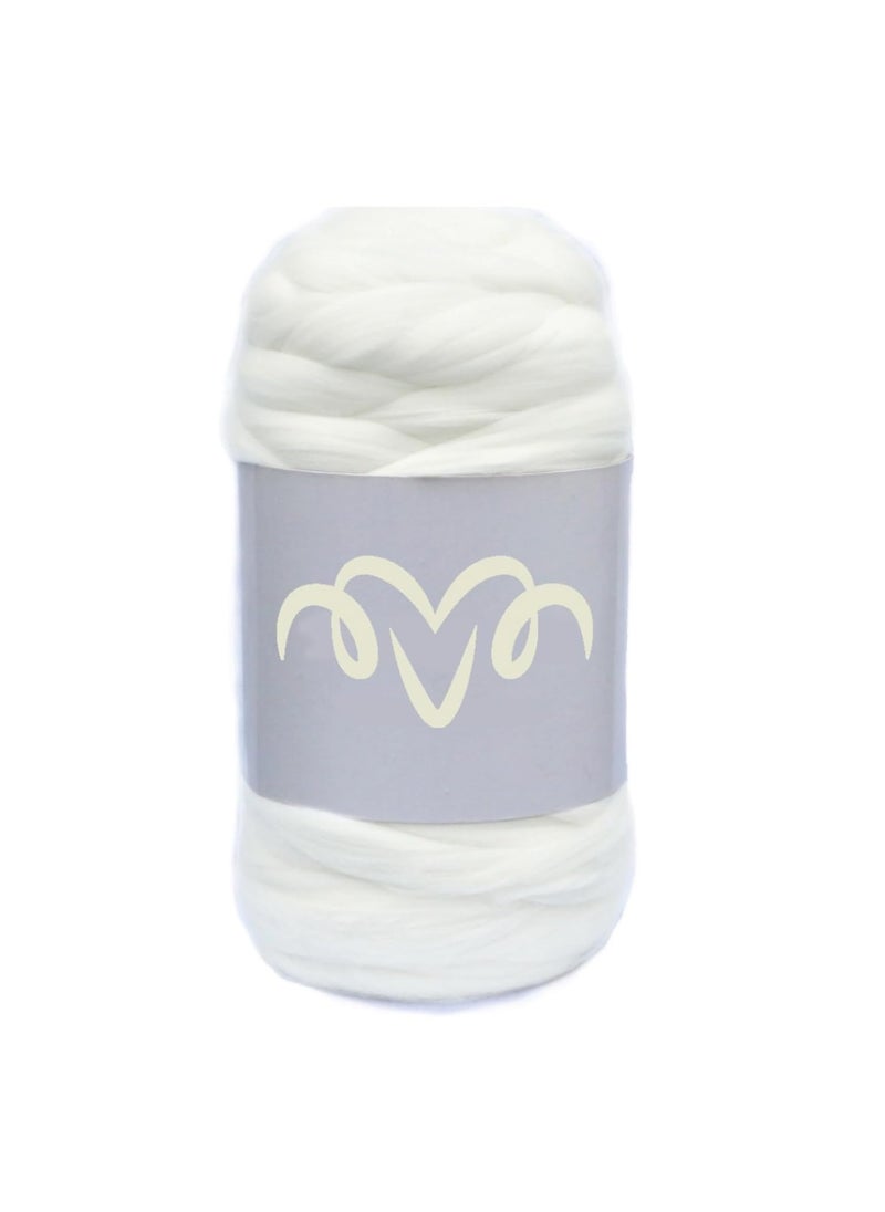 Chunky Merino Wool Yarn 100 Sheep Wool Roving 1 KG DIY Knitting Soft Cozy Throw Blanket