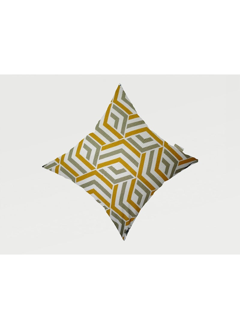 A A Fabrics 100 Pure Cotton Fabric Abstract Printed Decorative ThrowPillow Covers Cushion Covers for Living Room Bed Room SofaChairs PackSet of 2 Chevron 3