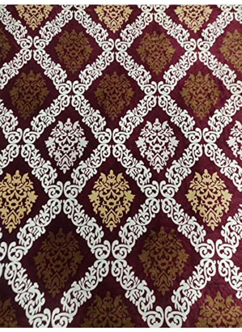Temoli Flannel Warm bedsheets for Winter Single Bed Winter bedsheets for Single Bed 60X90 Inch Fit Upto 8 Inches of Mattress Flat Single Bedsheet Flower Maroon