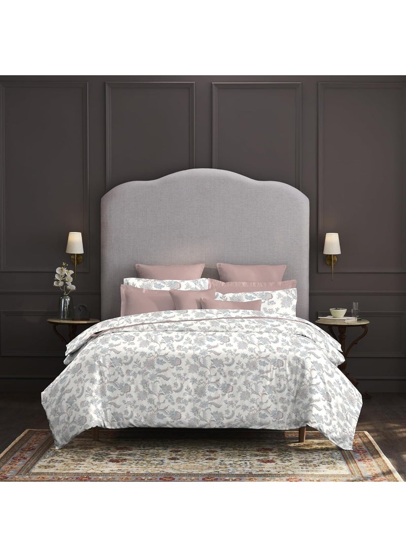 Trident Nectarsoft King Size Bedsheet 100 Cotton Bedsheet for Double Bed 5Piece Set 1 Bedsheet with 4 Pillow Covers Superior Softness 400 Thread Count Luxurious Finish Zoe