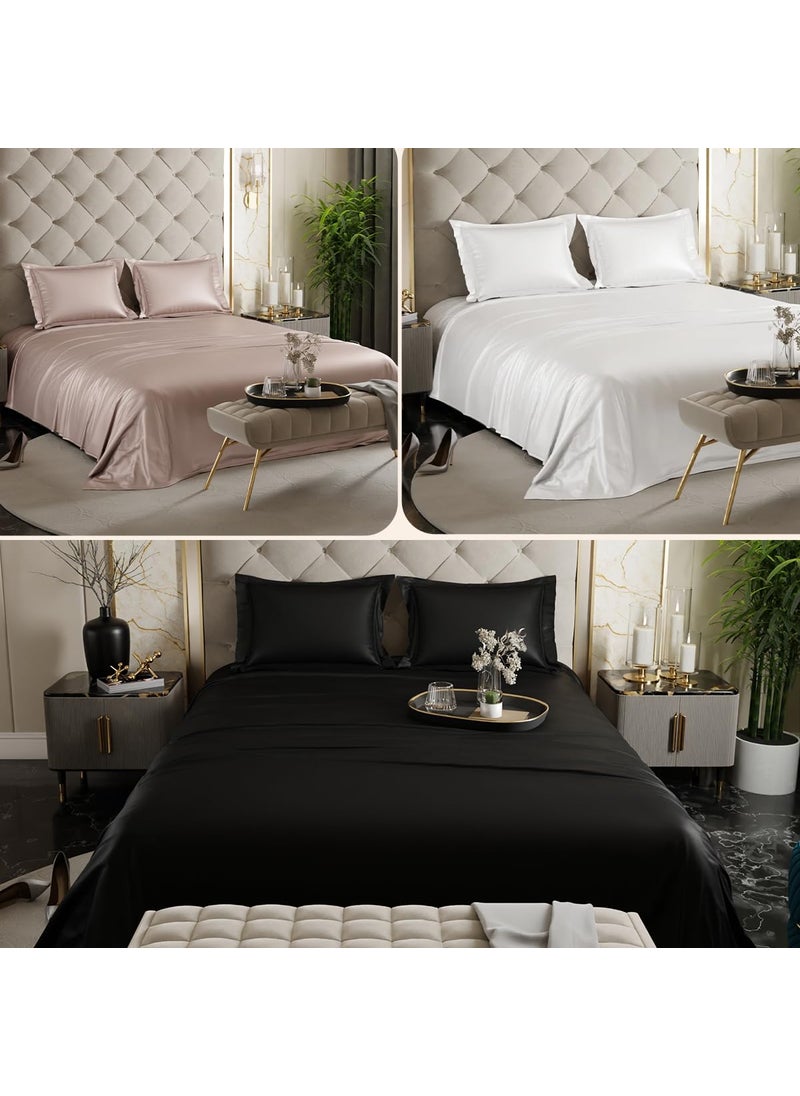 Stoa Paris Premium Bedsheet Set Combo Free for Home Luxury Gift Bedding Set for Festive Season Date Night Collection Set of 3 Bedsheets Pillow Covers for Couples Festive Gifting