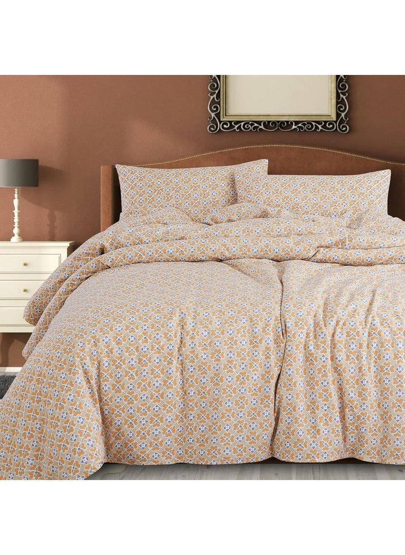 SPREAD SPAIN New Age Micro Fiber Luxury Bedding English County Super King Size Bedsheet Set 108x108 inches 274x274cm with 2 Pillow Covers 18x27 Inches 45x68cm