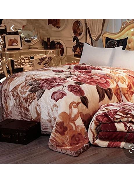 Bezzilish Home Cloudy Kids Blanket Single Bed 2 Ply Super Soft Fabric Floral Printed Mink Heavy Duty For Heavy Winters With English Colors 50 X 85 Inches Pack of 1 Lightweight Multicolor