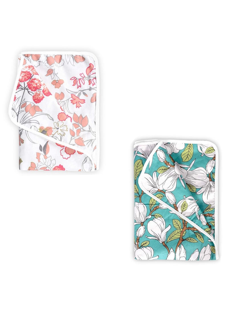 Divine Casa 120 GSM 100 Cotton Set of 2 Kids Dohar Combo Baby Blanket Set for 0 to 4 Years 135 x 100 CM