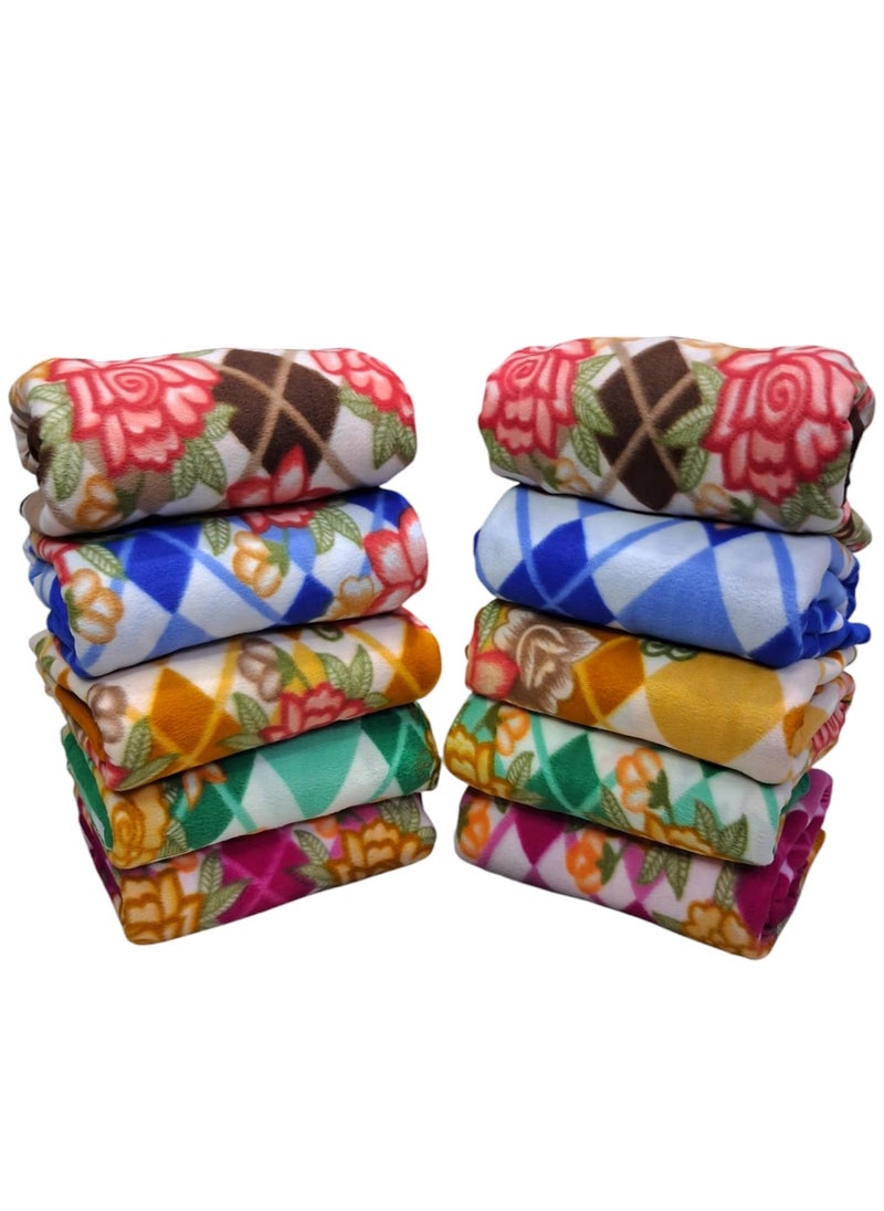 CHANDRAVATI Stylish Polar Fleece Single Bed AC Fleece Wool Blanket 58x88 Inch Skin Friendly Multicolour 6