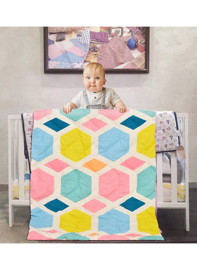 COZY FURNISH Reversible Kids Comforter Blanket Quilt Super Soft AllSeason 150 GSM 08 Years 60x45 Inches for Kids Summer Winter Blanket for Kid Boys Girls