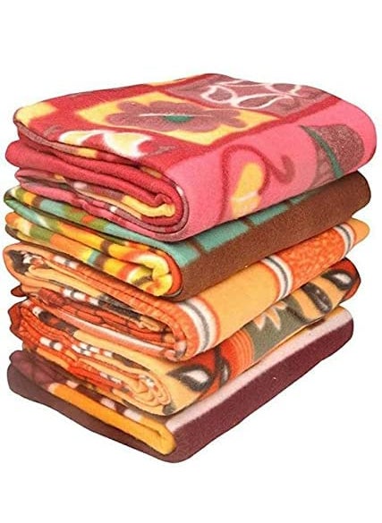 YOUTHFUL THREADS Winter Soft Fleece Double Bed Blanket Printed Multicolor 90 x 90 inch 10