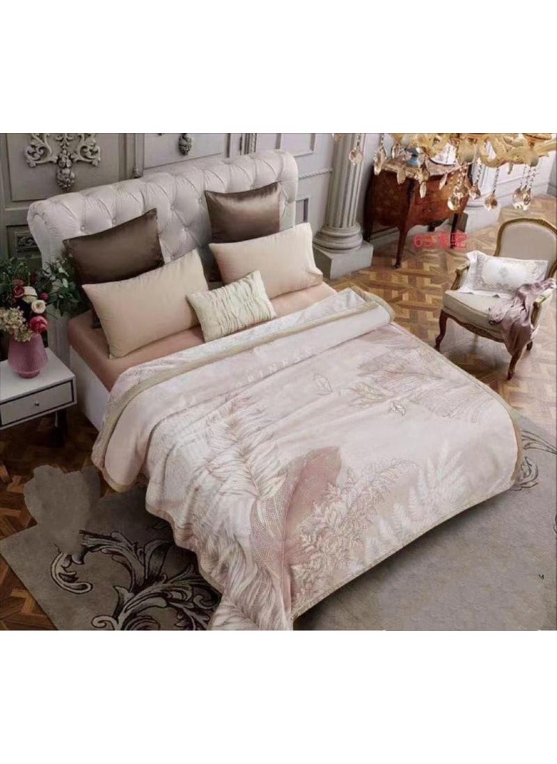 Bezzilish Home Luxury Style King Size Kids Blanket Single Bed for Heavy Winter with Ultra Satin Special for Gift Purpose with Fancy Leather Bag PackingLightweight Multicolor 6