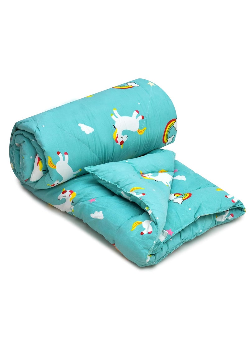 COZY FURNISH Reversible Kids Comforter Blanket Quilt Super Soft AllSeason 150 GSM 08 Years 60x45 Inches for Kids Summer Winter Blanket for Kid Boys Girls