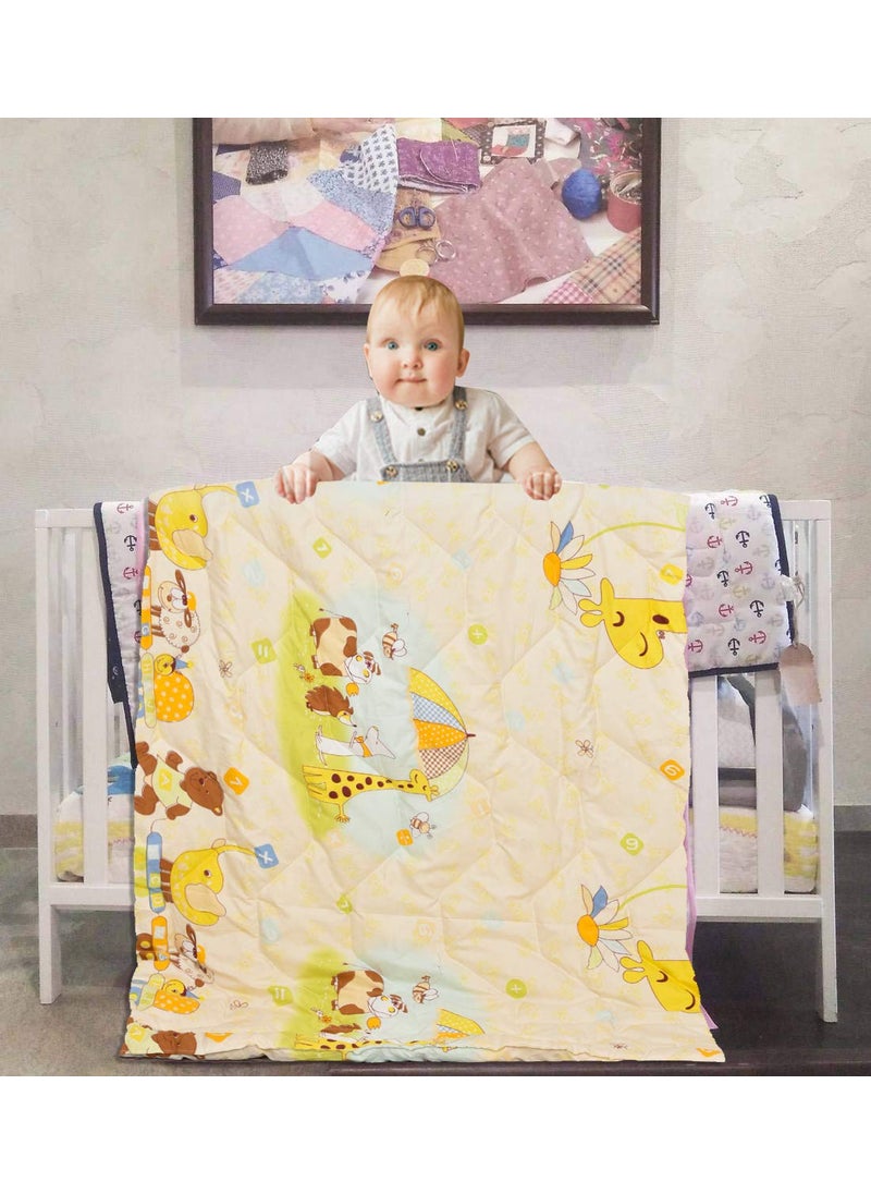 COZY FURNISH Reversible Kids Comforter Blanket Quilt Super Soft AllSeason 150 GSM 08 Years 60x45 Inches for Kids Summer Winter Blanket for Kid Boys Girls