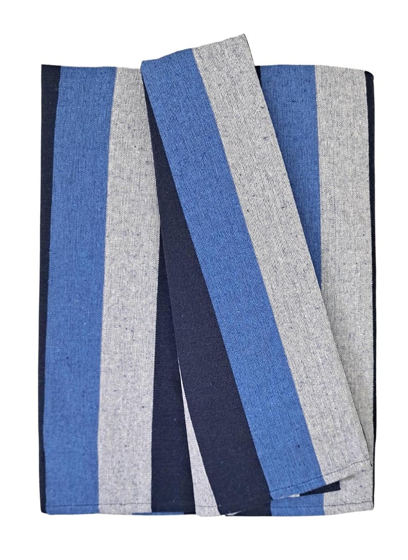 Arvore Bunkaar Single Size Cotton BedsheetCotton BlanketChaddar for Daily use 60x90 inches Blue
