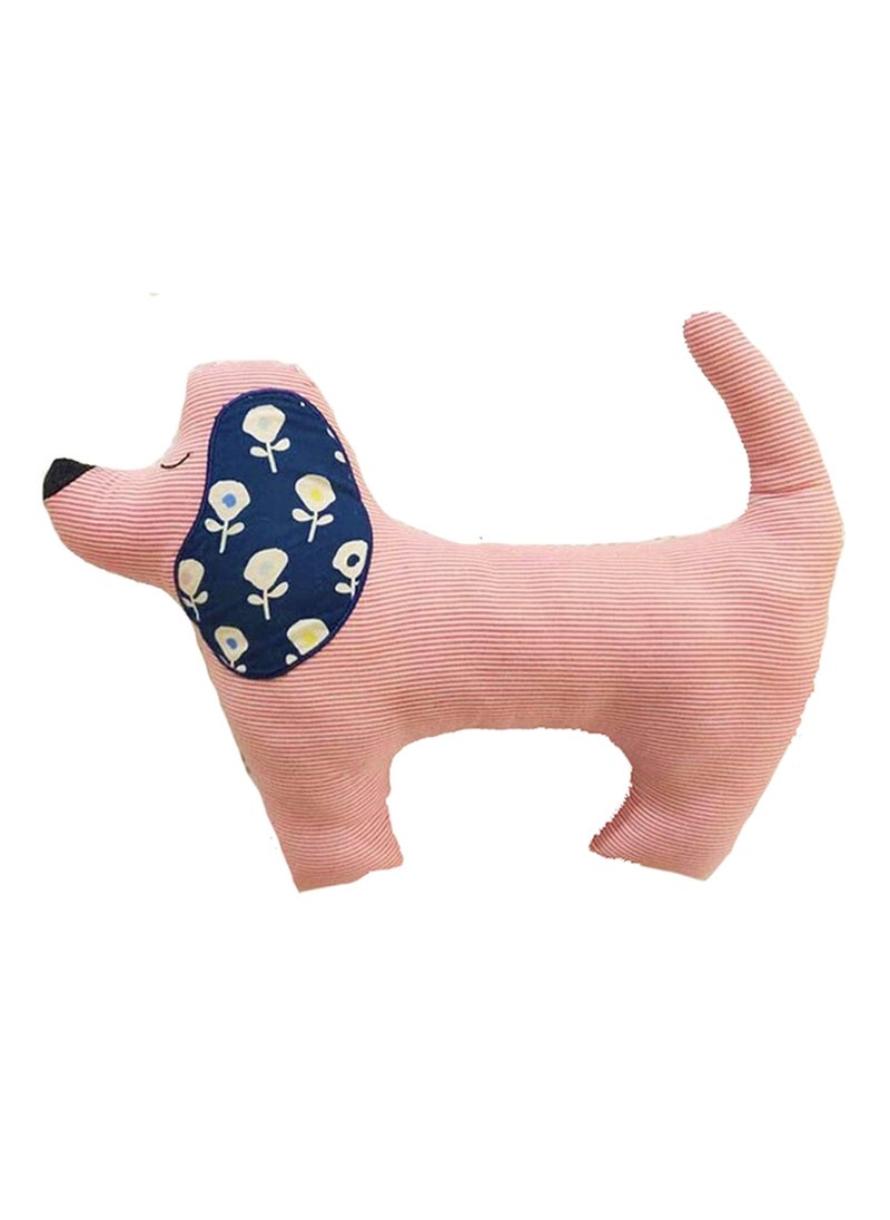 For The Fur Kids Cotton Dog Shaped Cushion for Kids Gift for Dog Lovers Pink Blue