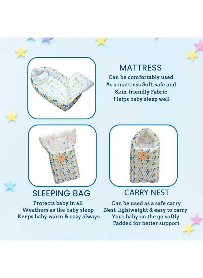 Baby Cozy Carry Nest Bag Light Blue