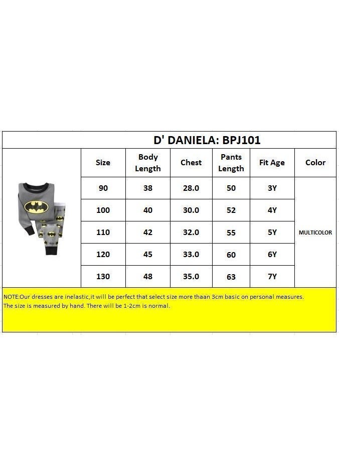 Daniel - Boys' Dark Knight Cozy Pajamas - Long Sleeve