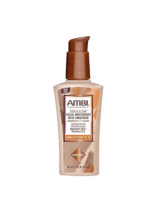 Ambi Even & Clear Daily Facial Moisturizer with SPF 30, 3.5 Ounce