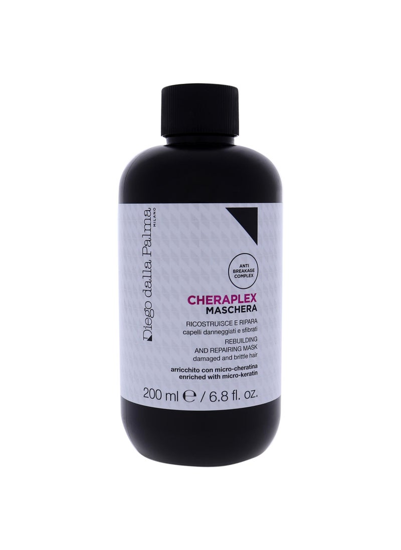 Diego dalla Palma Cheraplex Rebuilding And Repairing Hair Mask - For Damaged And Brittle Hair - Deeply Nourishes So You Can Detangle With Ease - Use As A Weekly Or Bi-Weekly Treatment - 6.8 Oz