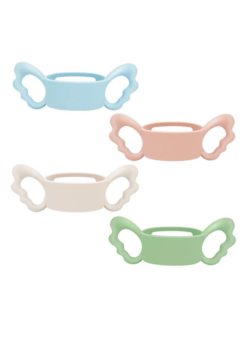 Silicone Wide Neck Baby Bottle Handles for NUK, Avent, Dr. Brown's, Hegen  Other 67mm Bottles - 4 Pack for Easy Gripping by Babies