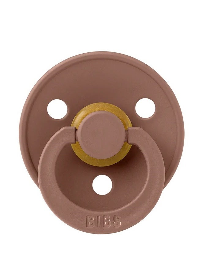 BIBS pacifier wood color (latex), one-piece
