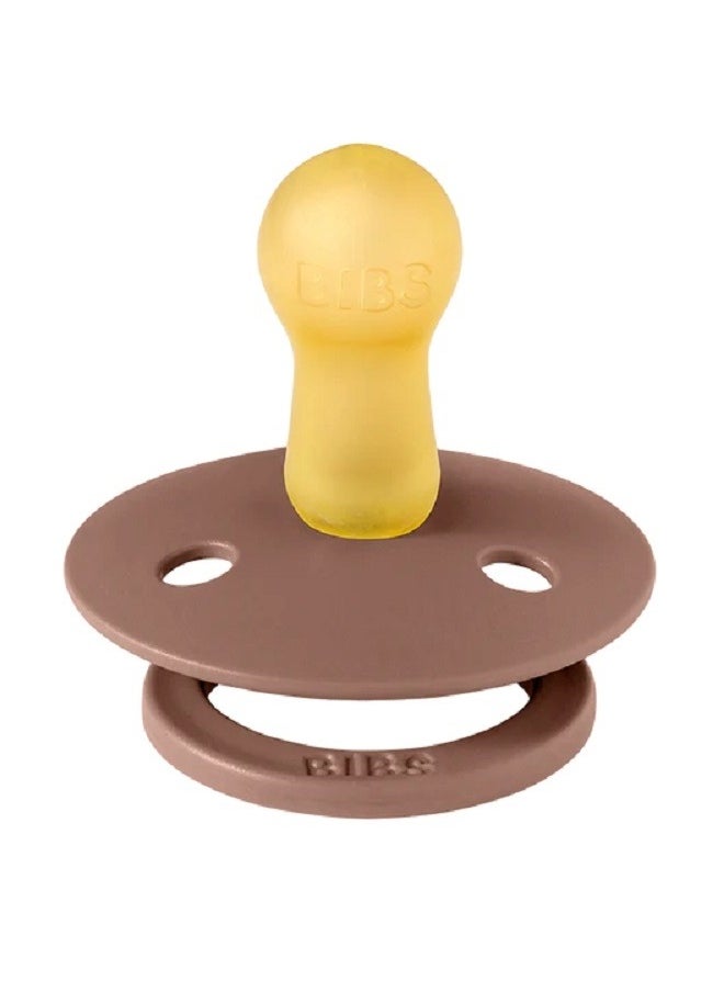BIBS pacifier wood color (latex), one-piece