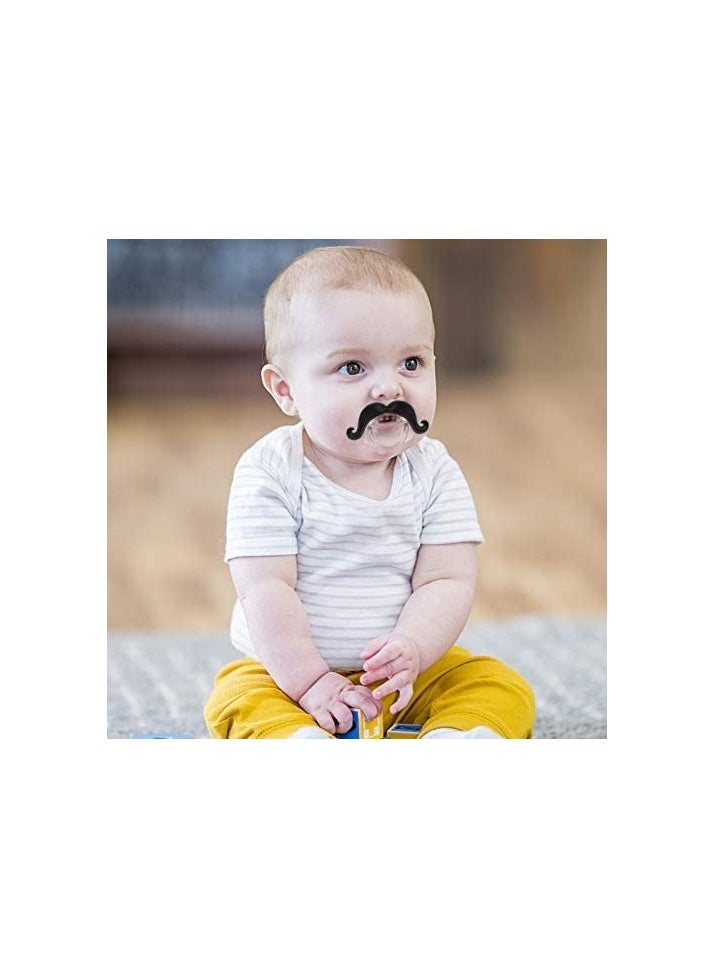 3pcs Mustache Pacifier, Gentleman Mustache Baby Pacifier, Pacifier 0-36 Months, Gift Pacifiers for Boys and Girls