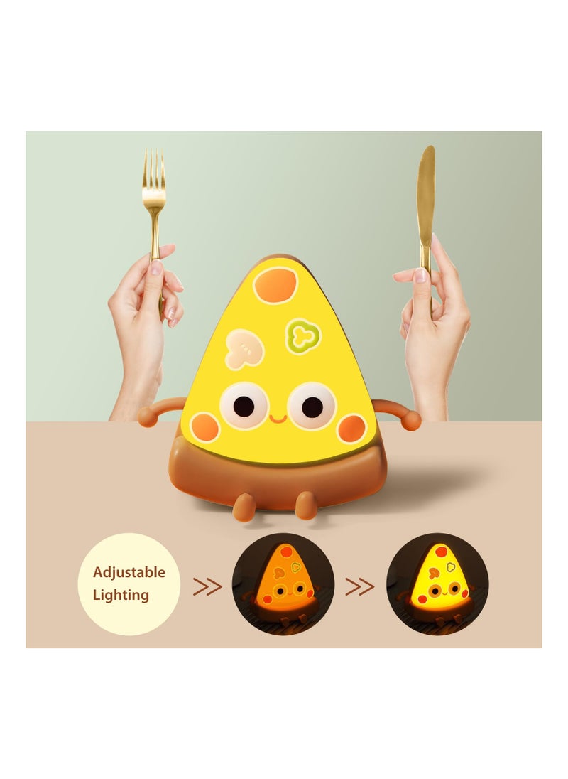Personalized Kids Pizza Night Light Cute LED Decor for Bedroom Kitchen Parties Unique Gift Ideas