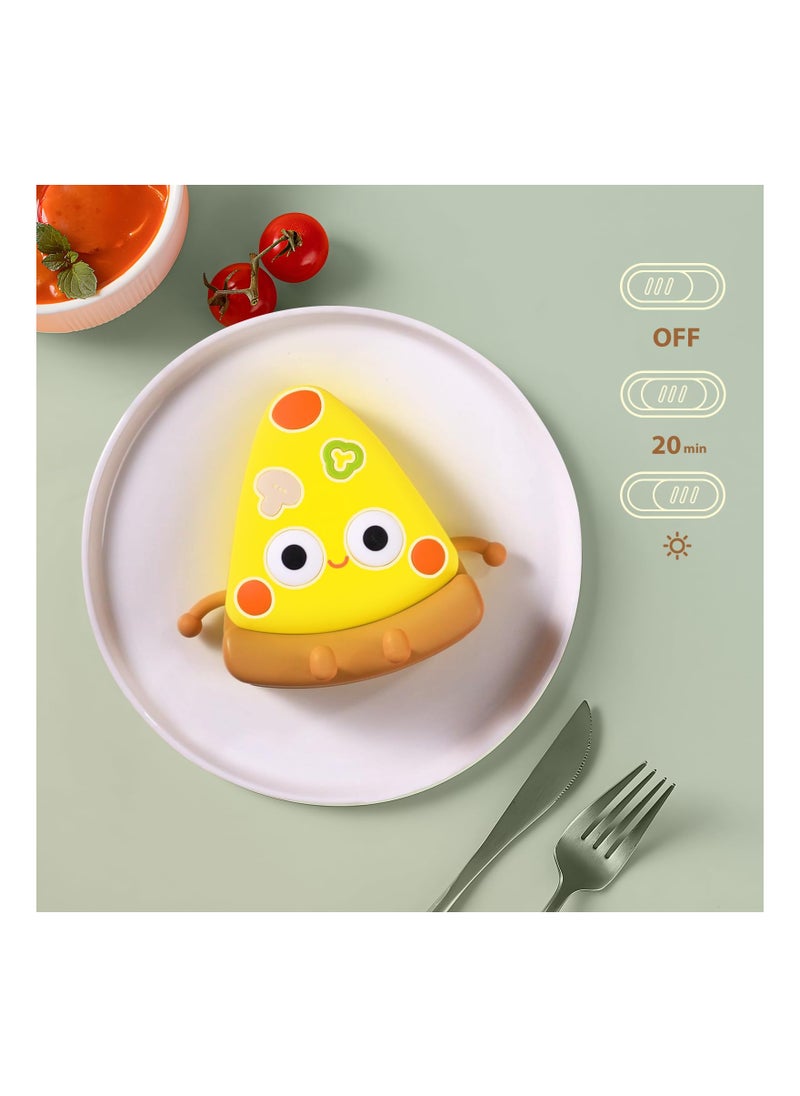 Personalized Kids Pizza Night Light Cute LED Decor for Bedroom Kitchen Parties Unique Gift Ideas