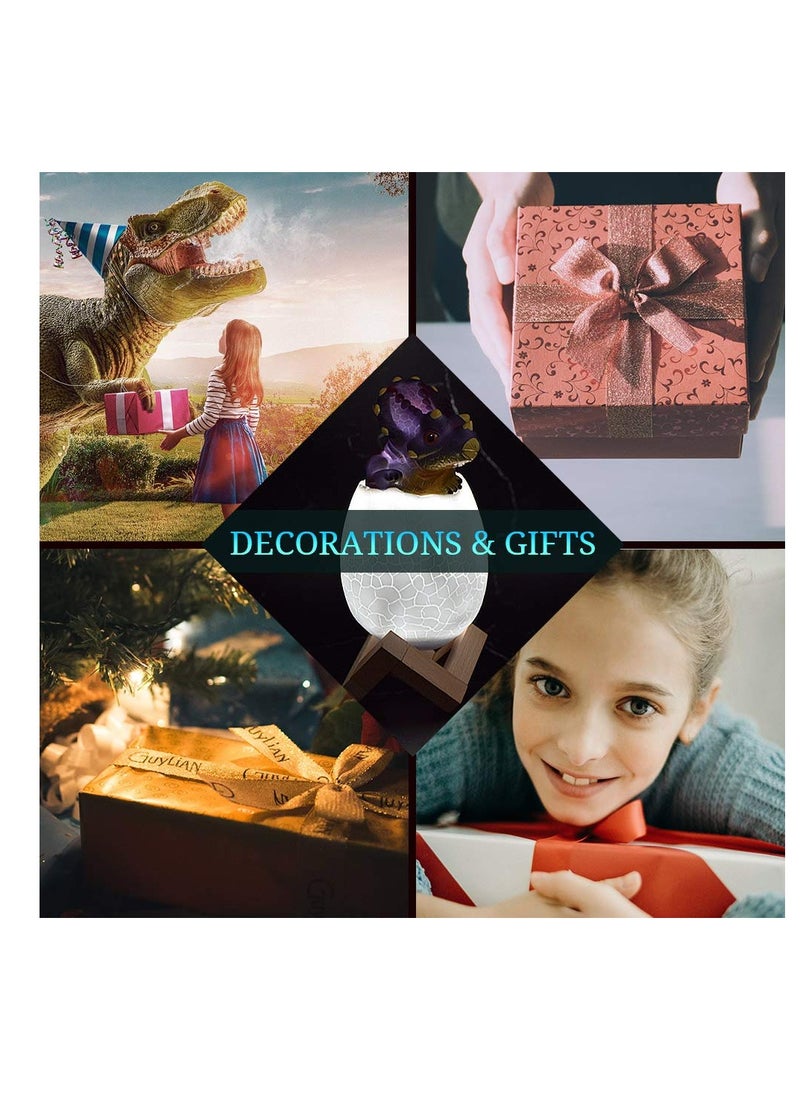 3D Dinosaur Night Light with Remote Control for Kids 16 Color Options Perfect Birthday Gift for Boys and Girls