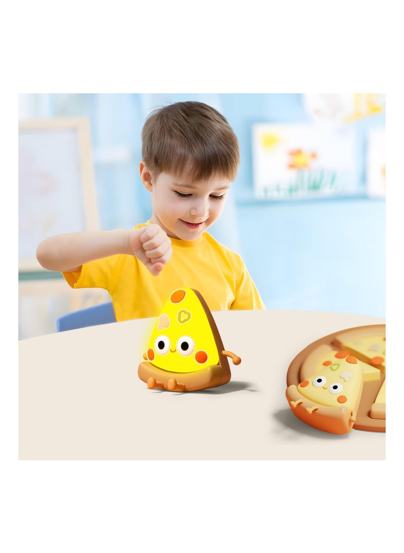 Cute Pizza Night Light for Kids LED Decorative Lamp Perfect for Home Party and Gifts Ideal for Pizzeria Kitchen and Desk Decor