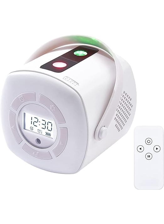 Mokshith Star Laser Projector Light LED Night Light Sky Starry Galaxy Ocean Wave Projection with Alarm Clock for Baby Kids Bedroom Holidays Party Home