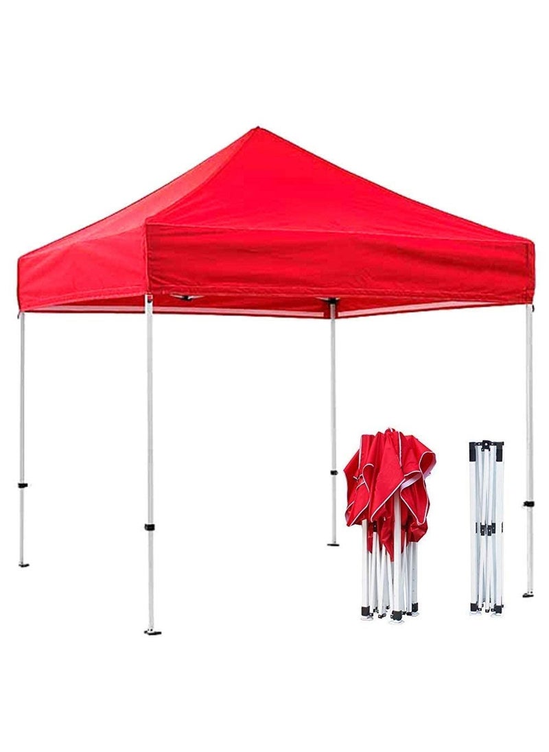 HUNGYAN 10X10 feet Heavy Duty Pop Up Foldable Canopy Tent with 4 Side Open Gazebo Tent for Outdoor GardenEvent Picnic Lawn Terrace Promotional Multicolour