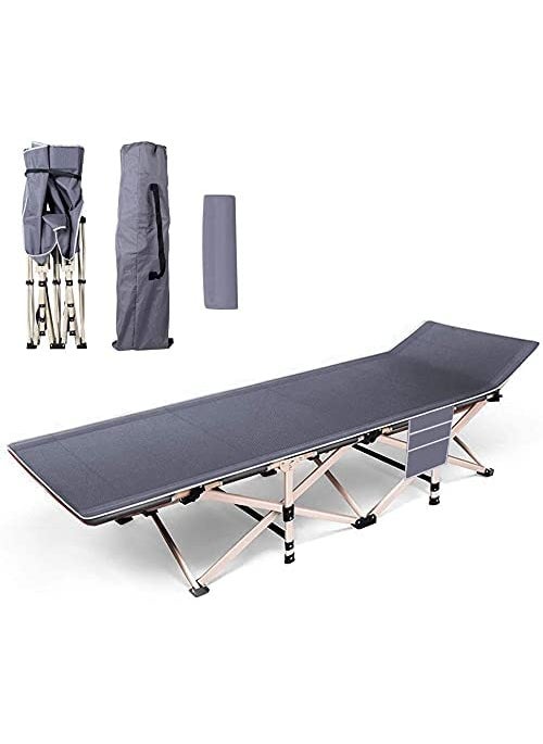 BLURISM Ultralight Folding Tent Camping Cot Bed Portable Compact for Outdoor Travel Base Camp Hiking Mountaineering Lightweight Backpacking Beach Bed Home Lounge Bed